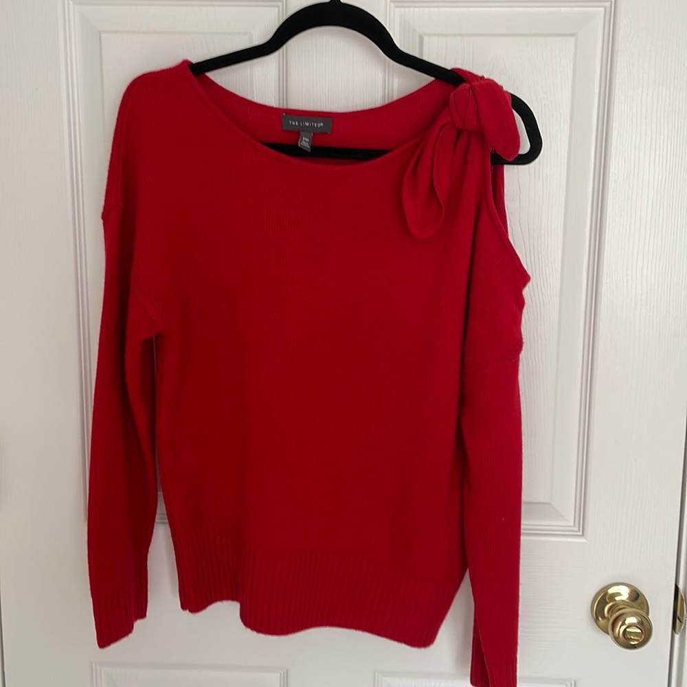 The Limited red sweater Petite Medium
